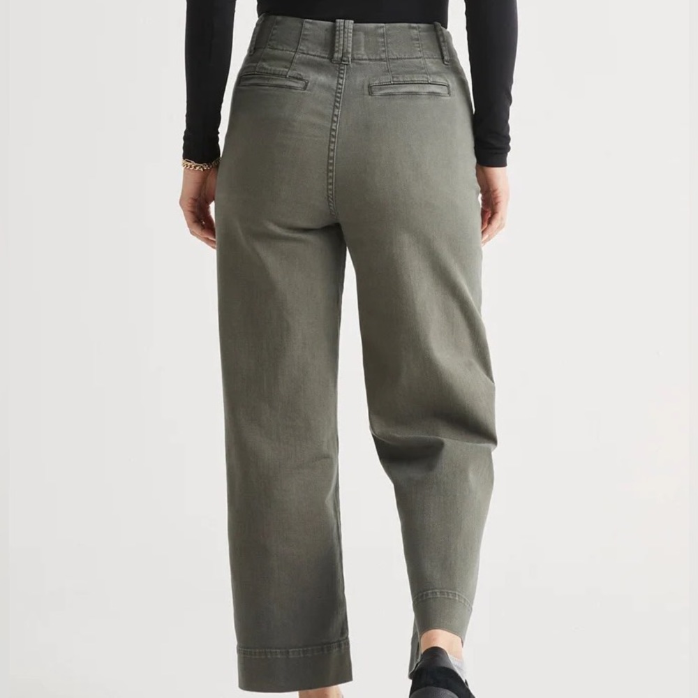 Du/er organic cotton wide leg trouser